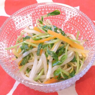 電子レンジで超簡単　三色ナムル